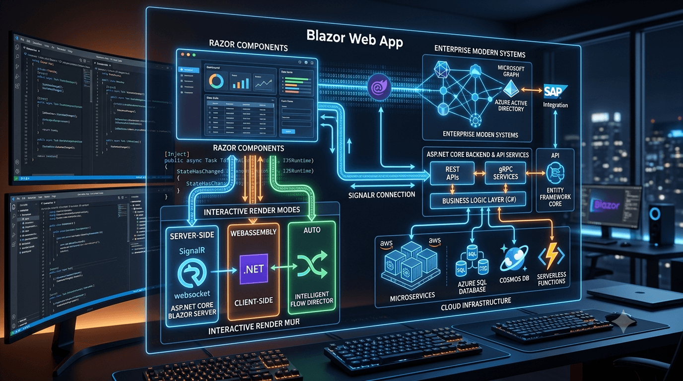 Blazor Web Apps in 2026: Render Modes, Architecture, and When to Choose It Over Next.js